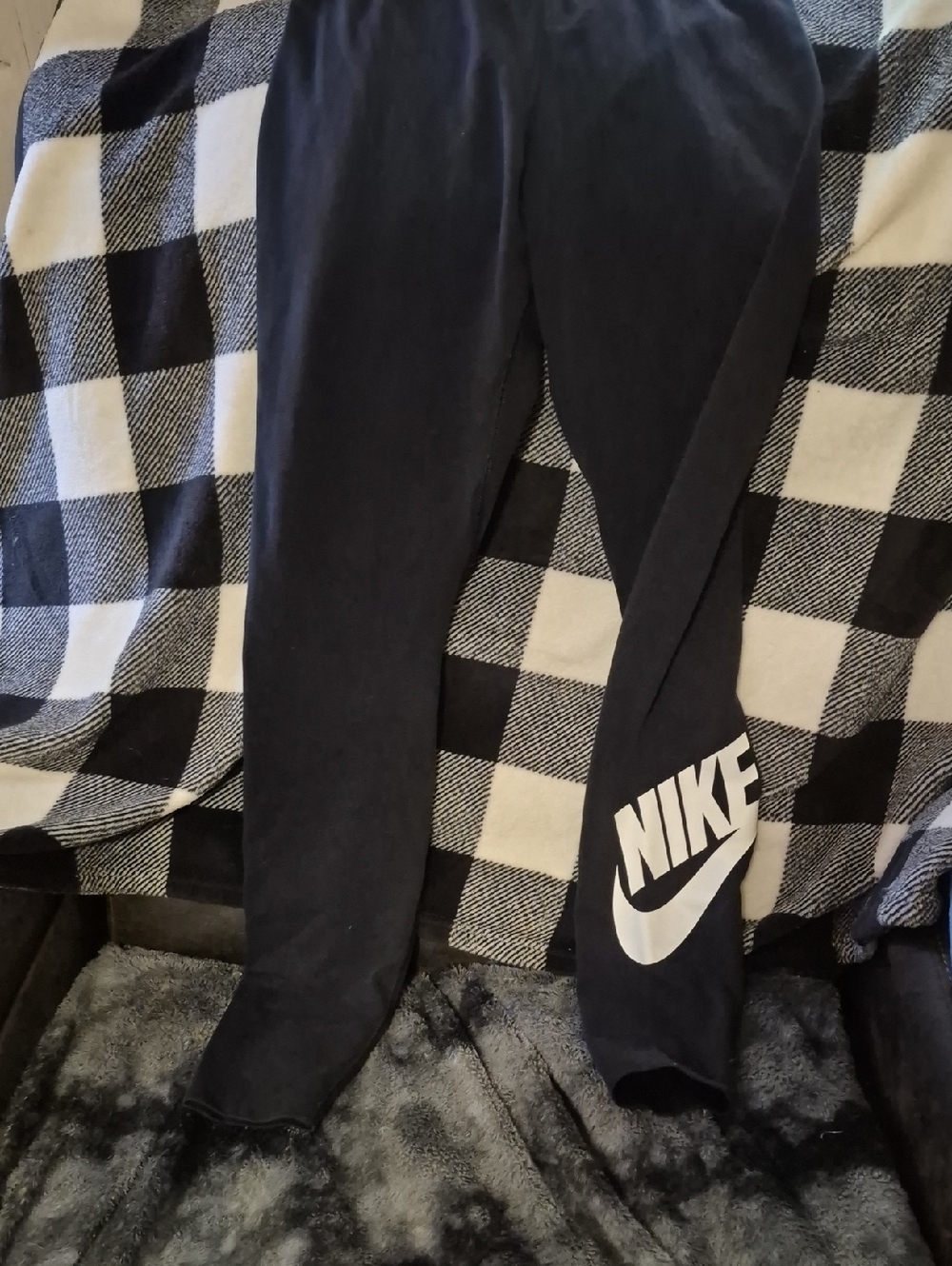 Nike Black Leggings with White NIKE Swoosh